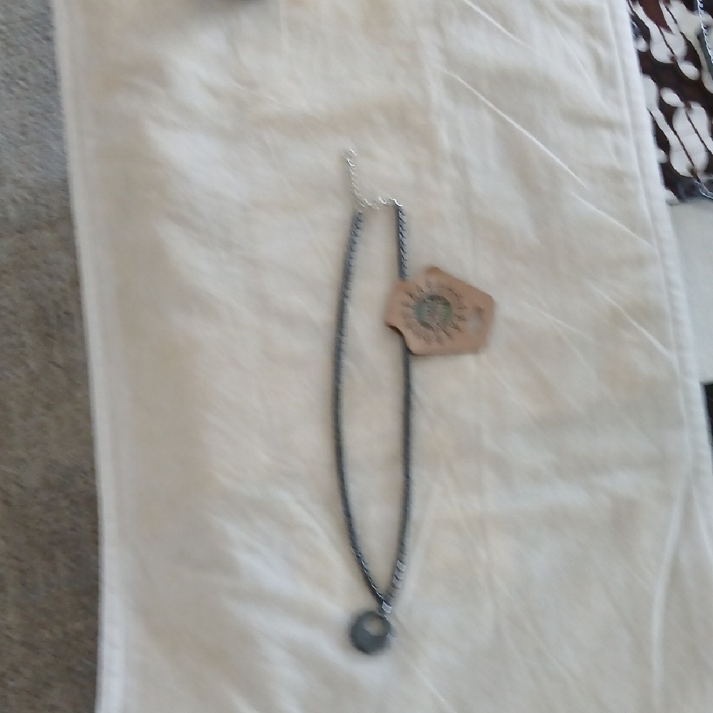 Black Hematite Necklace with Pendant Size 0S